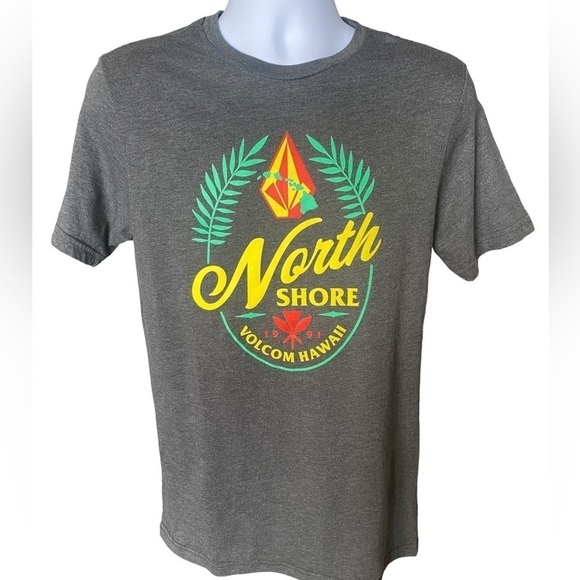 VOLCOM Stone Hawaii North Shore Tee Shirt Men S/P Small Modern Fit - Picture 1 of 5